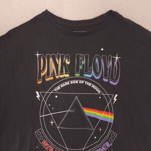 Pink Floyd The Dark Side Of The Moon Band Crew Neck Shirt Mens Size M Black